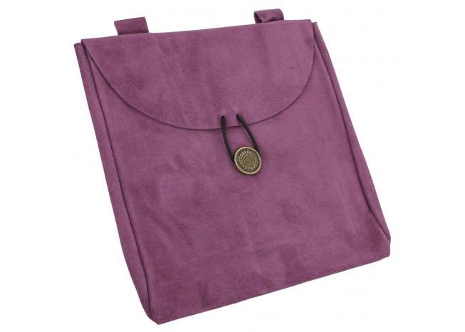 Hint of Royalty Purple Suede Leather Pouch historical period - Tophatter Daily Deals
